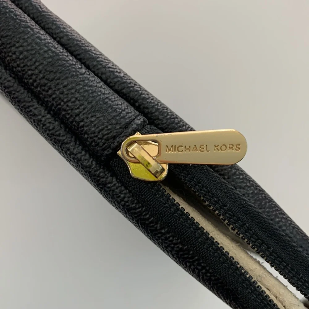 Michael Kors Black Tablet Sleeve with Gold Hardware